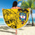 Custom Colombia Football Beach Blanket Go Los Cafeteros