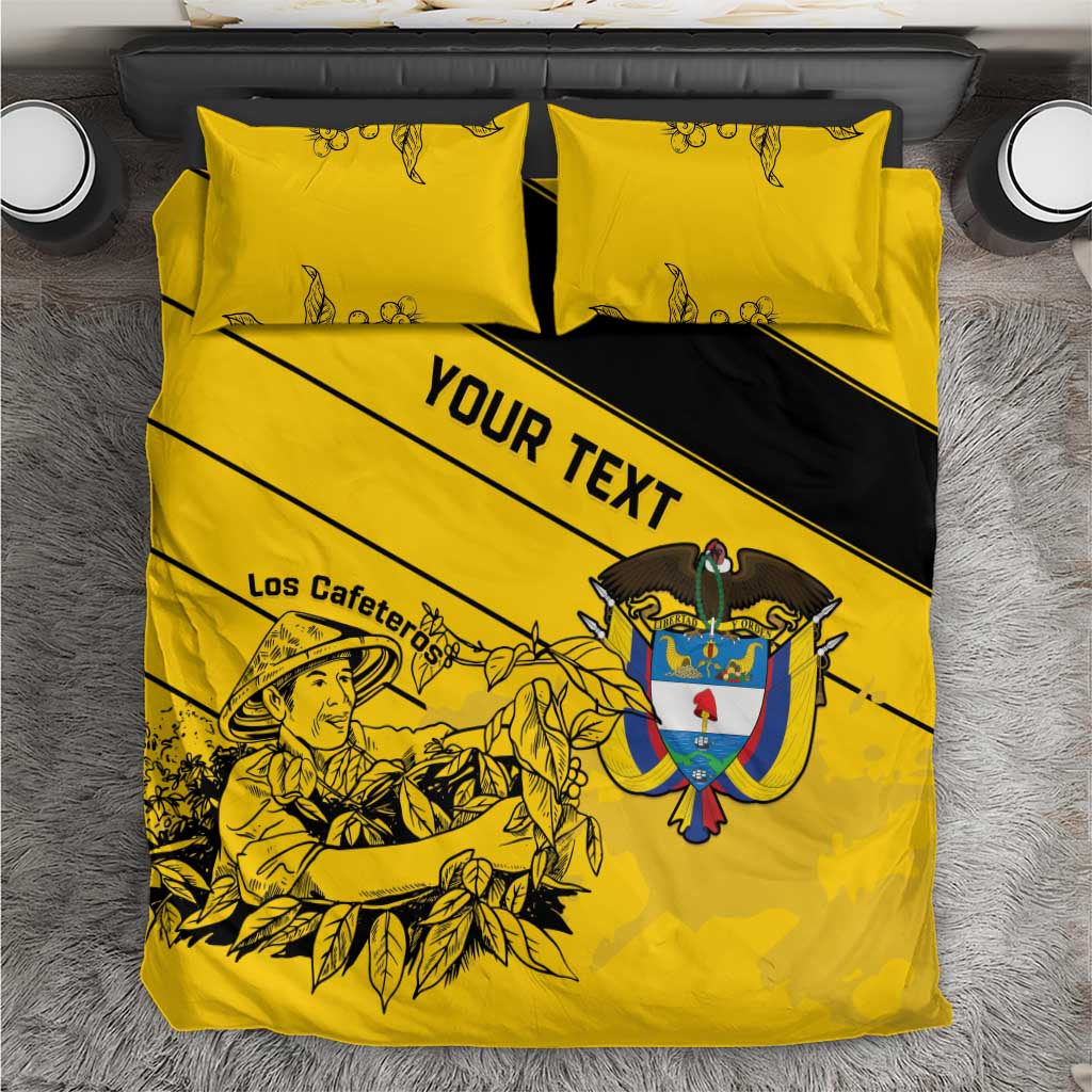 Custom Colombia Football Bedding Set Go Los Cafeteros