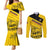 Custom Colombia Football Couples Matching Mermaid Dress and Long Sleeve Button Shirt Go Los Cafeteros