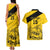 Custom Colombia Football Couples Matching Tank Maxi Dress and Hawaiian Shirt Go Los Cafeteros