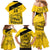 Custom Colombia Football Family Matching Mermaid Dress and Hawaiian Shirt Go Los Cafeteros