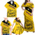 Custom Colombia Football Family Matching Off Shoulder Maxi Dress and Hawaiian Shirt Go Los Cafeteros