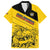 Custom Colombia Football Family Matching Puletasi and Hawaiian Shirt Go Los Cafeteros