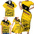 Custom Colombia Football Family Matching Short Sleeve Bodycon Dress and Hawaiian Shirt Go Los Cafeteros