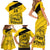 Custom Colombia Football Family Matching Short Sleeve Bodycon Dress and Hawaiian Shirt Go Los Cafeteros