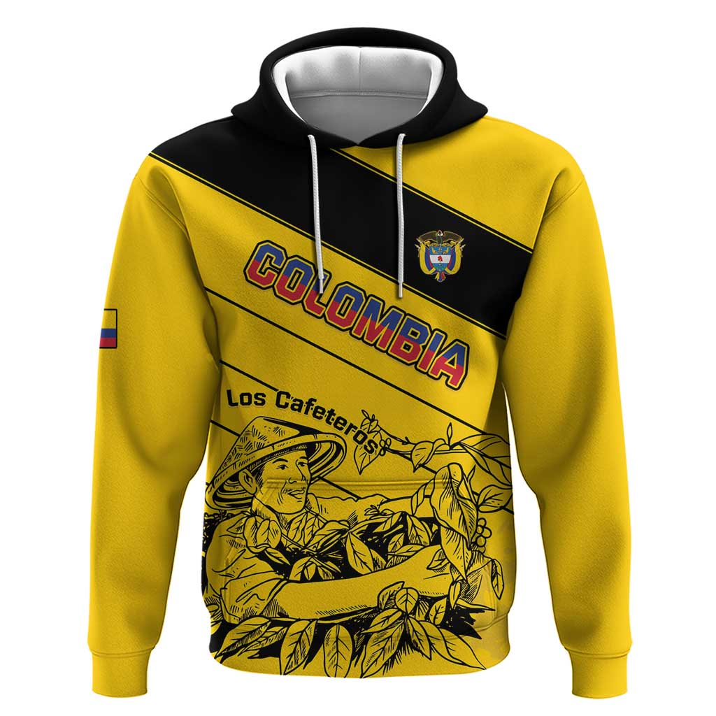 Custom Colombia Football Hoodie Go Los Cafeteros