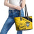 Custom Colombia Football Leather Tote Bag Go Los Cafeteros