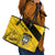 Custom Colombia Football Leather Tote Bag Go Los Cafeteros