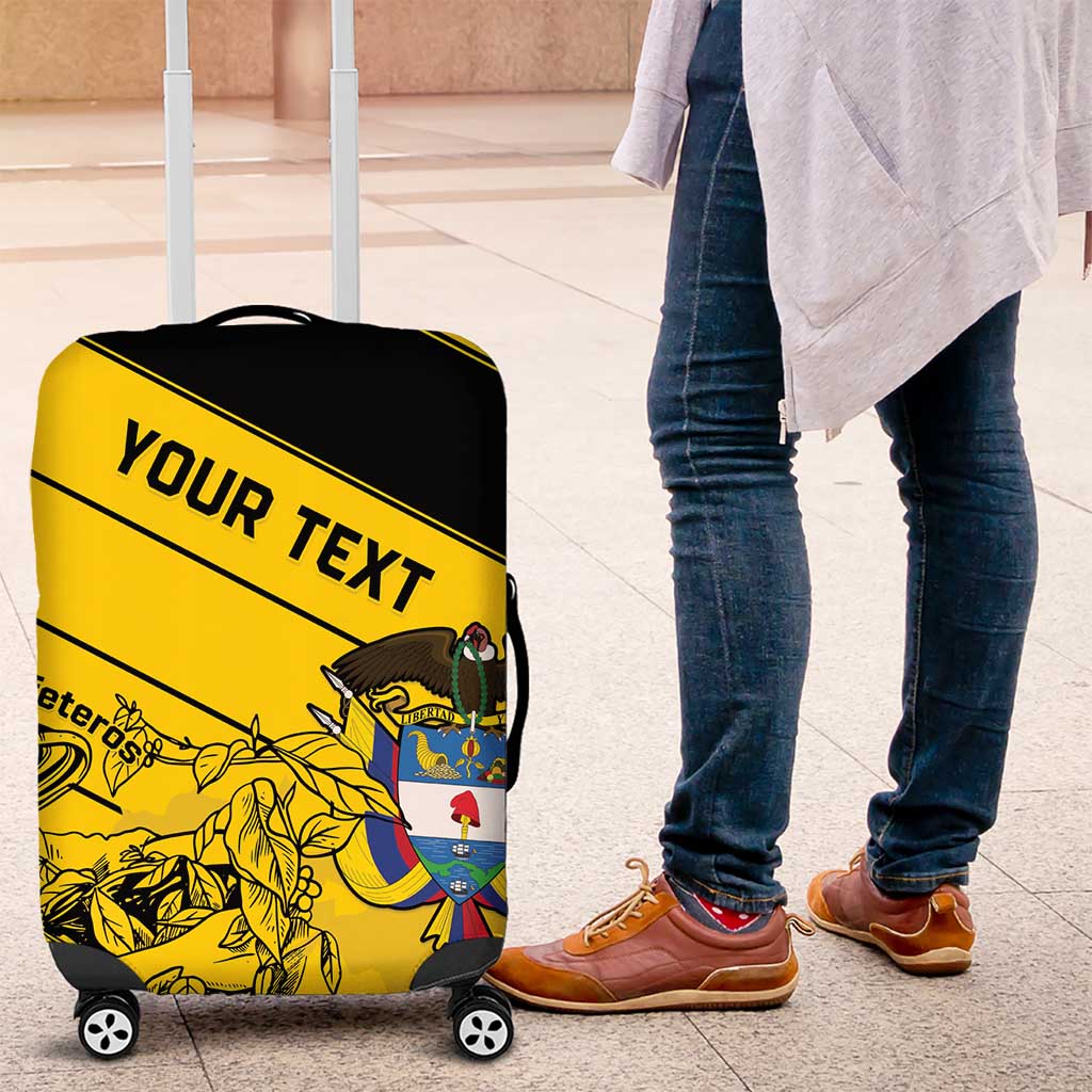 Custom Colombia Football Luggage Cover Go Los Cafeteros