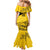 Custom Colombia Football Mermaid Dress Go Los Cafeteros