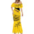 Custom Colombia Football Mermaid Dress Go Los Cafeteros