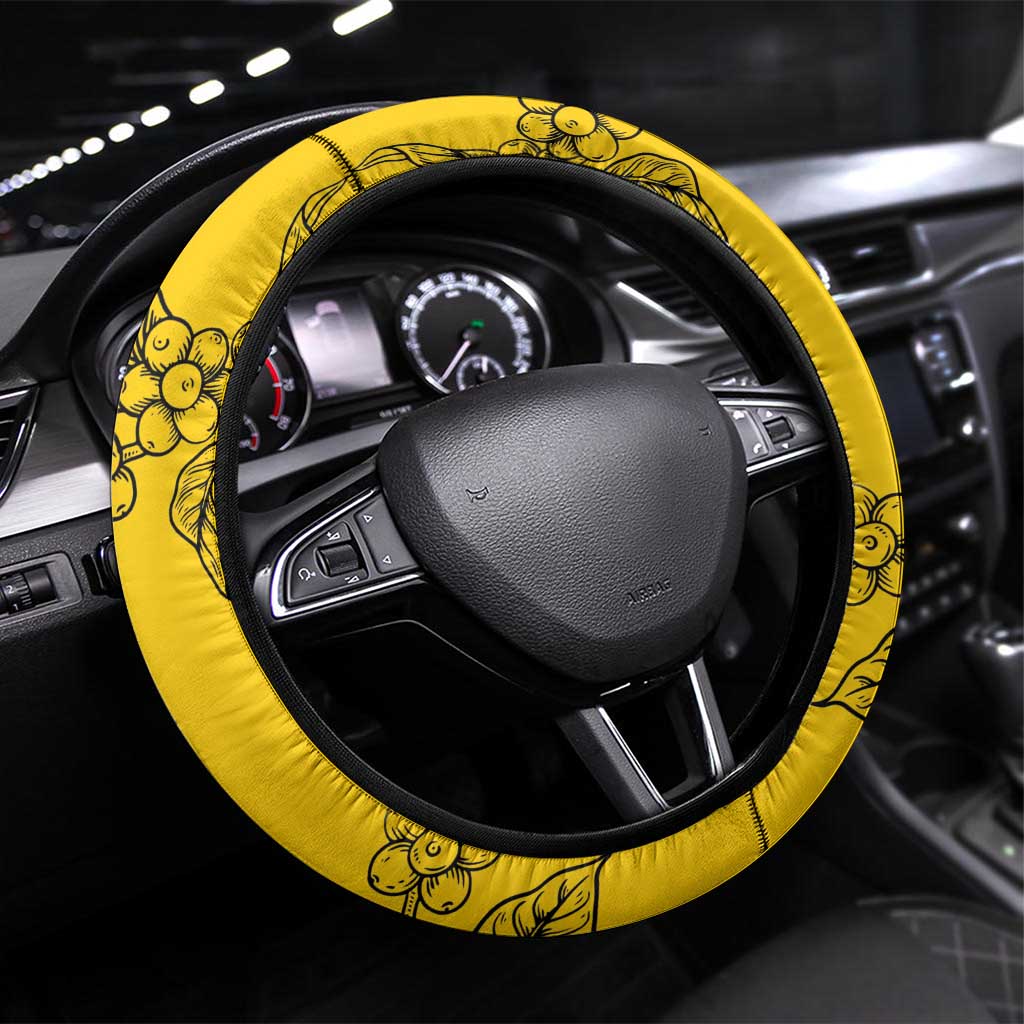 Colombia Football Steering Wheel Cover Go Los Cafeteros