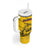 Custom Colombia Football Tumbler With Handle Go Los Cafeteros