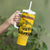 Custom Colombia Football Tumbler With Handle Go Los Cafeteros