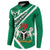 Nigeria Coat Of Arms Button Sweatshirt Sporty Style