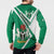 Nigeria Coat Of Arms Button Sweatshirt Sporty Style