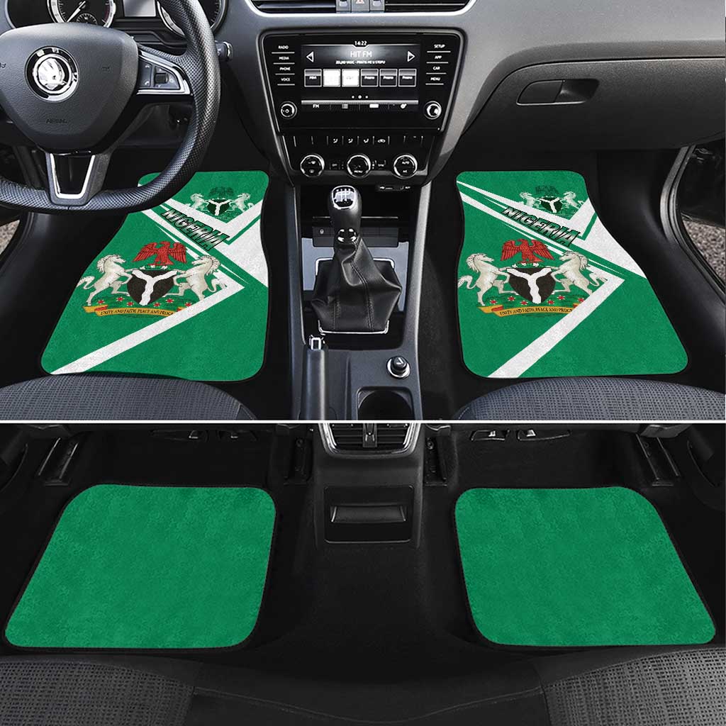 Nigeria Coat Of Arms Car Mats Sporty Style