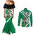 Nigeria Coat Of Arms Couples Matching Mermaid Dress and Long Sleeve Button Shirt Sporty Style