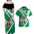 Nigeria Coat Of Arms Couples Matching Off Shoulder Maxi Dress and Hawaiian Shirt Sporty Style