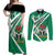 Nigeria Coat Of Arms Couples Matching Off Shoulder Maxi Dress and Long Sleeve Button Shirt Sporty Style