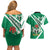 Nigeria Coat Of Arms Couples Matching Off Shoulder Short Dress and Hawaiian Shirt Sporty Style