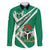 Nigeria Coat Of Arms Family Matching Long Sleeve Bodycon Dress and Hawaiian Shirt Sporty Style