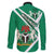 Nigeria Coat Of Arms Family Matching Long Sleeve Bodycon Dress and Hawaiian Shirt Sporty Style