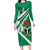 Nigeria Coat Of Arms Family Matching Long Sleeve Bodycon Dress and Hawaiian Shirt Sporty Style