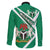 Nigeria Coat Of Arms Family Matching Off The Shoulder Long Sleeve Dress and Hawaiian Shirt Sporty Style