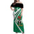 Nigeria Coat Of Arms Family Matching Off Shoulder Maxi Dress and Hawaiian Shirt Sporty Style