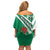 Nigeria Coat Of Arms Family Matching Off Shoulder Short Dress and Hawaiian Shirt Sporty Style