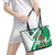 Nigeria Coat Of Arms Leather Tote Bag Sporty Style