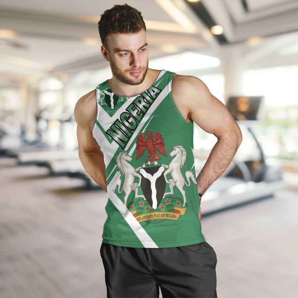 Nigeria Coat Of Arms Men Tank Top Sporty Style