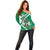 Nigeria Coat Of Arms Off Shoulder Sweater Sporty Style