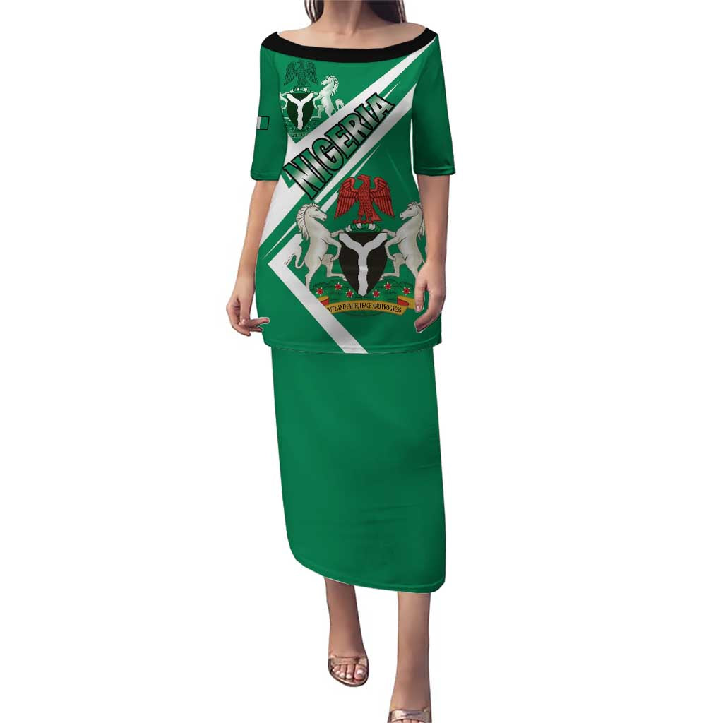 Nigeria Coat Of Arms Puletasi Sporty Style