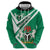 Nigeria Coat Of Arms Zip Hoodie Sporty Style