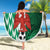 Custom Nigeria Football Beach Blanket Come On Super Eagles