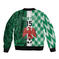 Custom Nigeria Football Bomber Jacket Come On Super Eagles