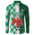 Custom Nigeria Football Button Sweatshirt Come On Super Eagles