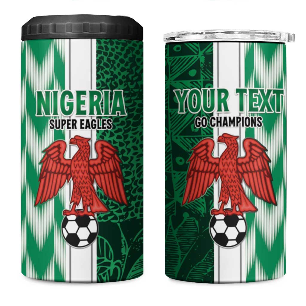 Custom Nigeria Football 4 in 1 Can Cooler Tumbler Come On Super Eagles