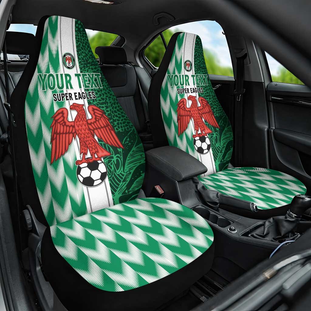 Custom Nigeria Football Car Seat Cover Come On Super Eagles