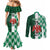 Custom Nigeria Football Couples Matching Mermaid Dress and Long Sleeve Button Shirt Come On Super Eagles