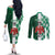 Custom Nigeria Football Couples Matching Off The Shoulder Long Sleeve Dress and Long Sleeve Button Shirt Come On Super Eagles