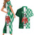 Custom Nigeria Football Couples Matching Short Sleeve Bodycon Dress and Hawaiian Shirt Come On Super Eagles