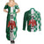 Custom Nigeria Football Couples Matching Summer Maxi Dress and Long Sleeve Button Shirt Come On Super Eagles