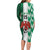 Custom Nigeria Football Family Matching Long Sleeve Bodycon Dress and Hawaiian Shirt Come On Super Eagles