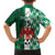 Custom Nigeria Football Family Matching Off The Shoulder Long Sleeve Dress and Hawaiian Shirt Come On Super Eagles