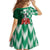 Custom Nigeria Football Family Matching Off The Shoulder Long Sleeve Dress and Hawaiian Shirt Come On Super Eagles