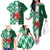 Custom Nigeria Football Family Matching Off The Shoulder Long Sleeve Dress and Hawaiian Shirt Come On Super Eagles