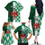 Custom Nigeria Football Family Matching Off The Shoulder Long Sleeve Dress and Hawaiian Shirt Come On Super Eagles